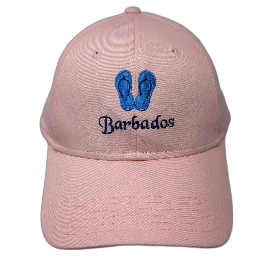 OTTO Baseball Cap Pink One Size Barbados Flip Flops Embroidered Hat Cotton